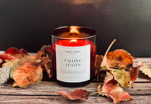 Falling Leaves Luxury Wooden Wick Candle